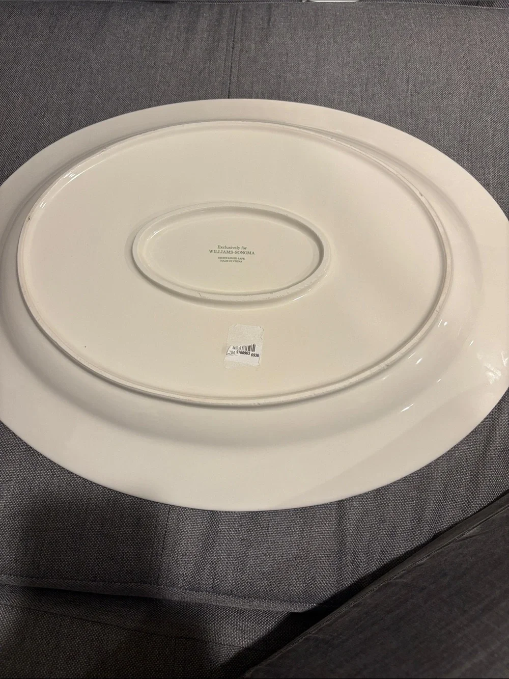 Williams Sonoma Vintage Santa Winter Serving Platter  17 inches
